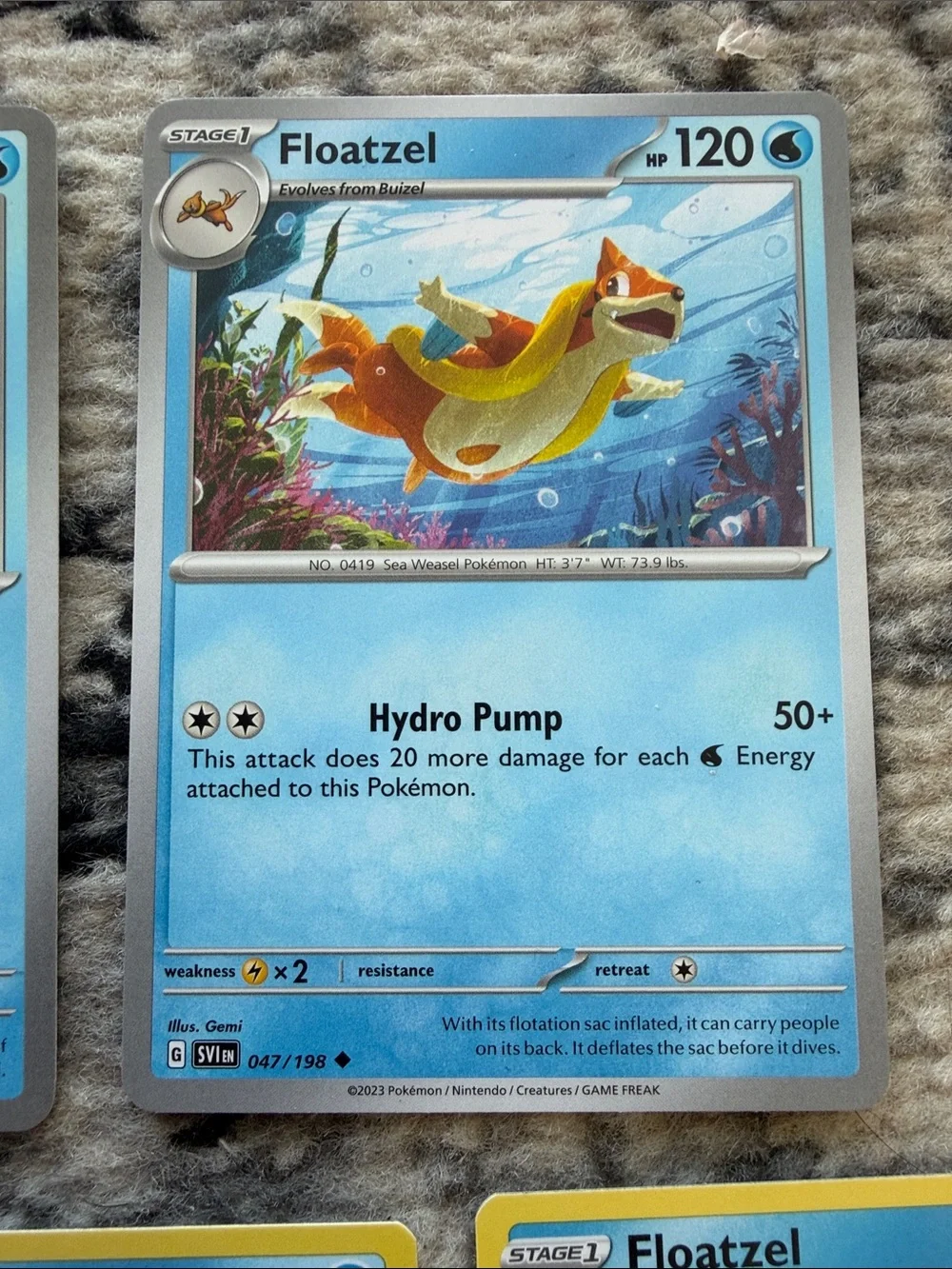 Buizel & Floatzel Evolution Lot | Scarlet & Violet + Brilliant Stars | ✨5/$25✨